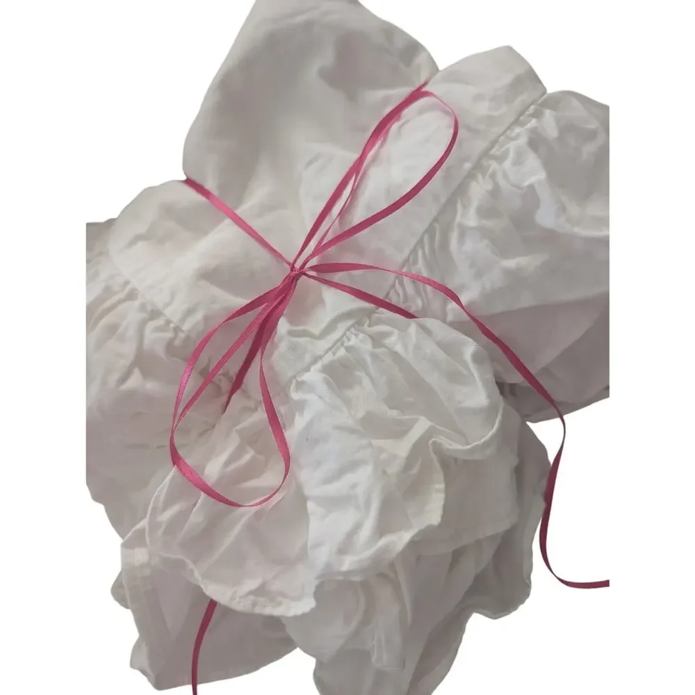 CUSTOM MADE EURO PILLOW SHAMS! 100% FINE COTTON, RUFFLED EDGES, ZIPPER CLOSURE!
